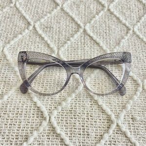 BONLOOK Keiko Lynn Moe May transparent Smokey Gray cat-eye frames